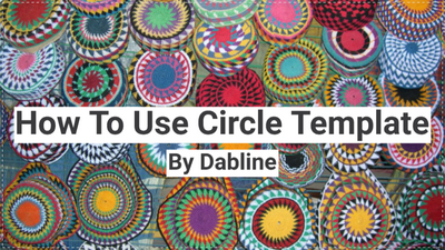 How To Use Circle Template For Free Motion Quilting