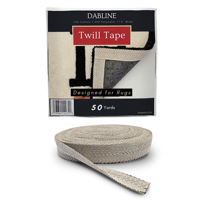 50 Yards Twill Tape for Rug Tufting - 1.5" Wide