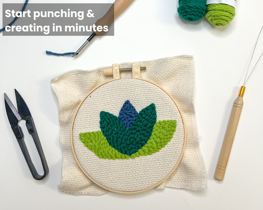 Stress Relief Punch Needle Starter Kit for Beginners and Adults