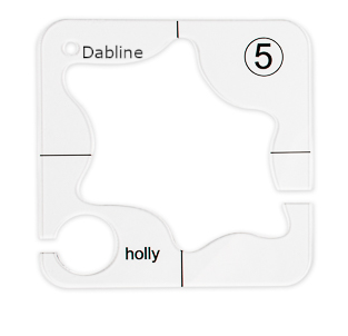 DABLINE 13 PCs Quilting Template Set Includes 8 Quilting Templates