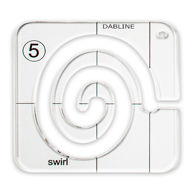 Swirl Quilting Template